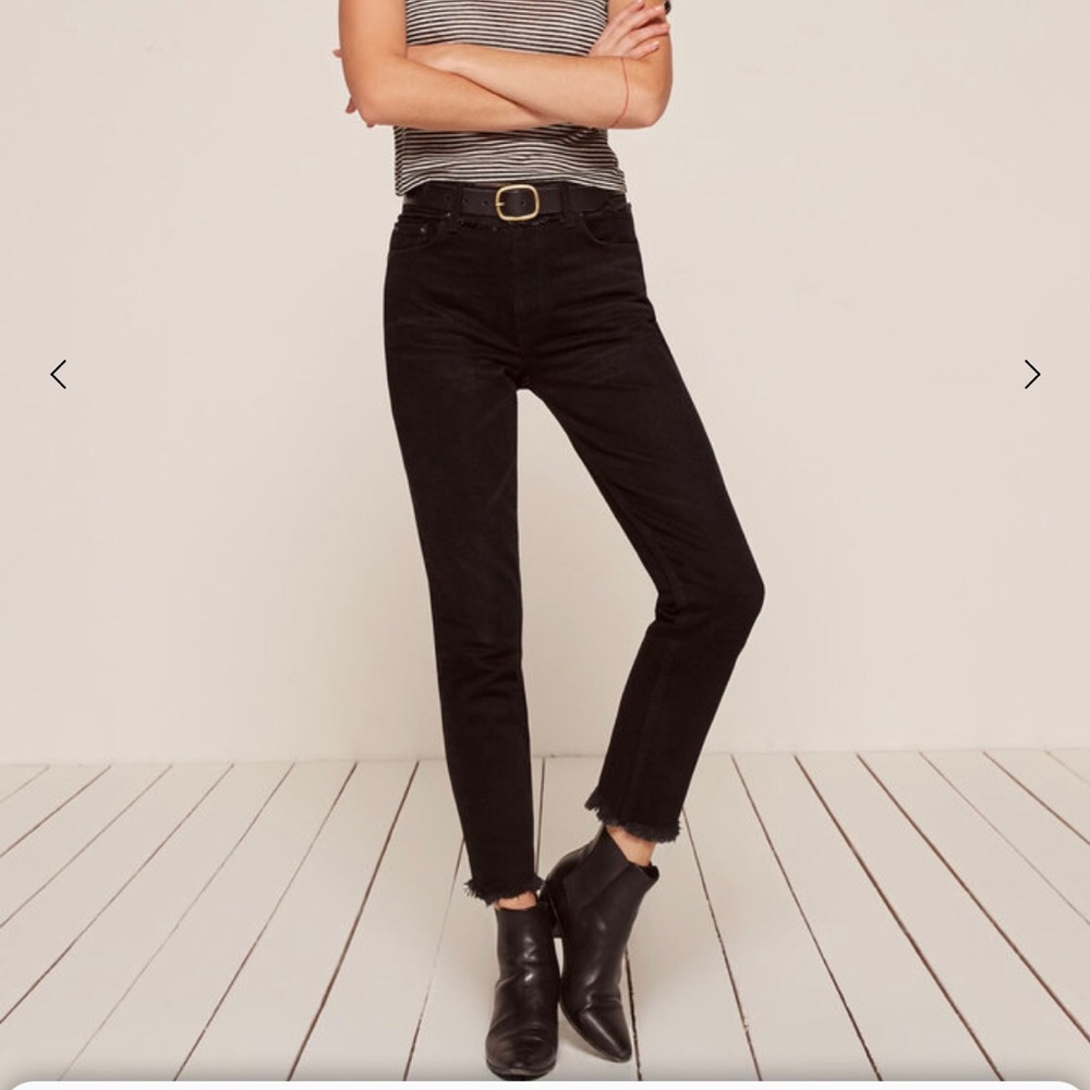 NWT REFORMATION JULIA HIGH CIGARETTE JEANS